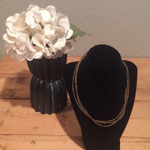 Silpada Sterling Silver Gold Seed Bead Necklace